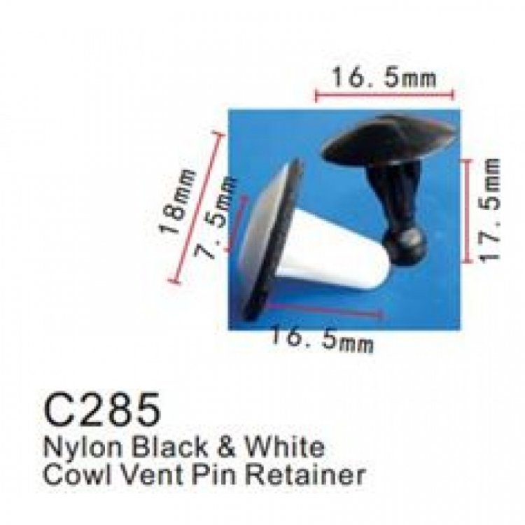 Клипса для крепления внутренней обшивки а/м Тойота пластиковая (100шт/уп.)