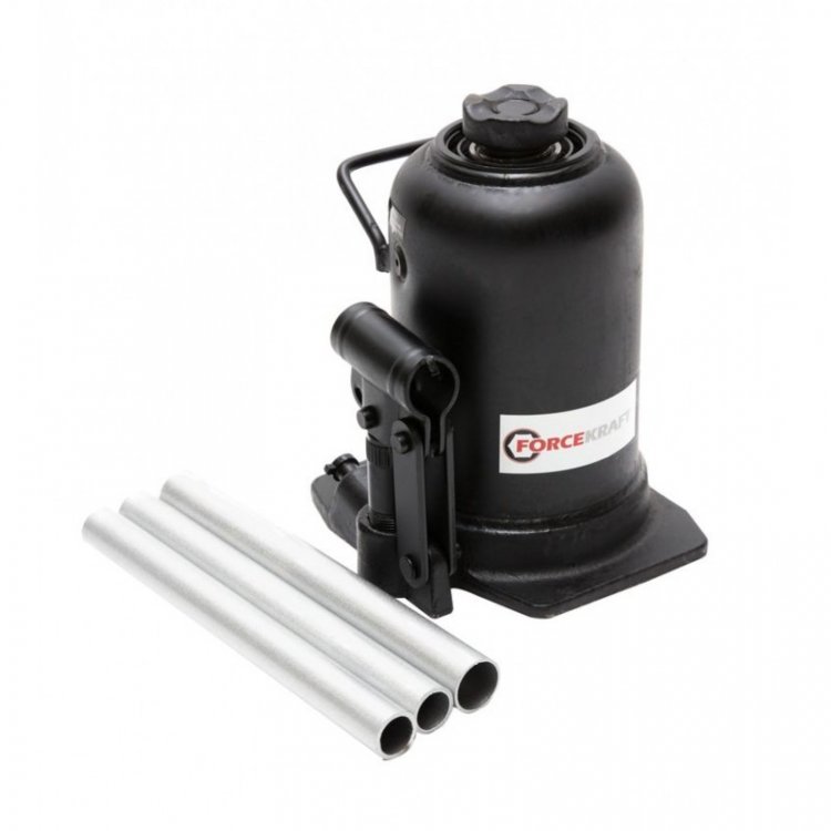 Домкрат бутылочный двухштоковый 10т (h min 210мм, h max 520мм)