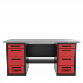 Верстак двухтумбовый 4 ящиков /4 ящиков, красный 1800*700 GAROPT, GT1800Y4Y4.red