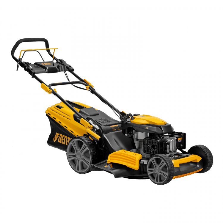 Газонокосилка бензиновая GLD-520SP, 196 куб.см., шир. 52 см,привод,7 уров.,травосб. 60 л// Denzel