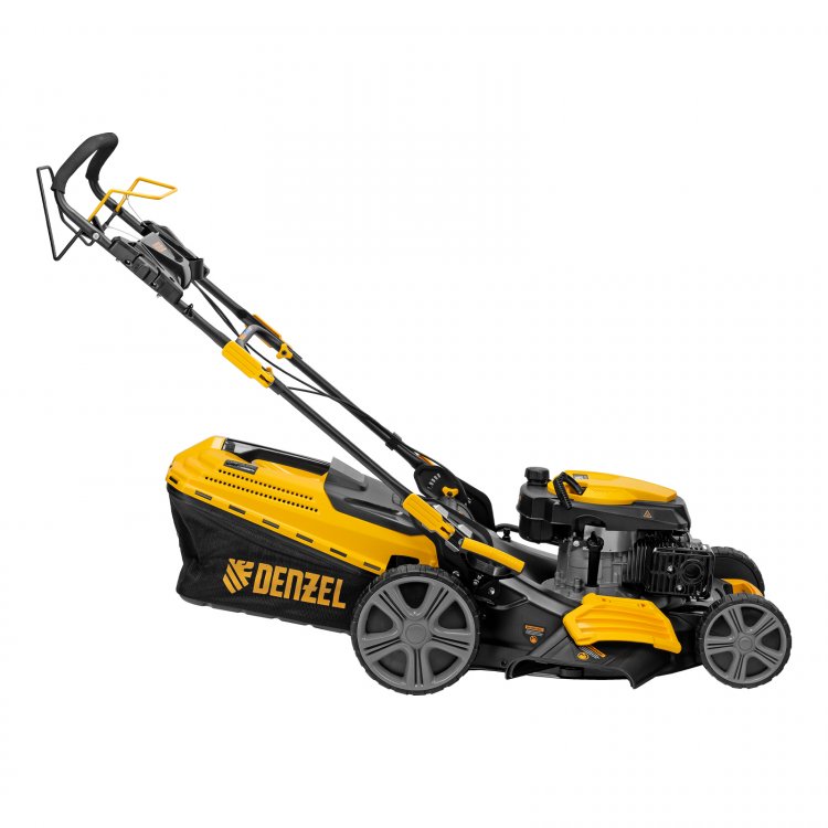 Газонокосилка бензиновая GLD-520SP, 196 куб.см., шир. 52 см,привод,7 уров.,травосб. 60 л// Denzel