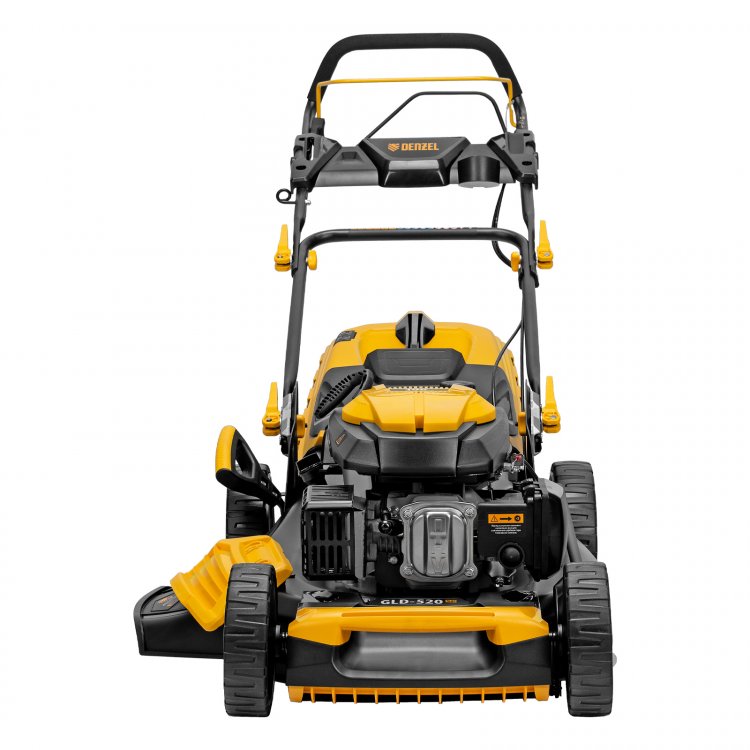 Газонокосилка бензиновая GLD-520SP, 196 куб.см., шир. 52 см,привод,7 уров.,травосб. 60 л// Denzel