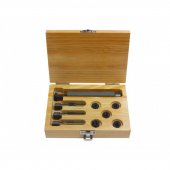 Набор метчиков и футорок для восстановления резьбы свечей накаливания 9пр. (M8x1.0-5шт)