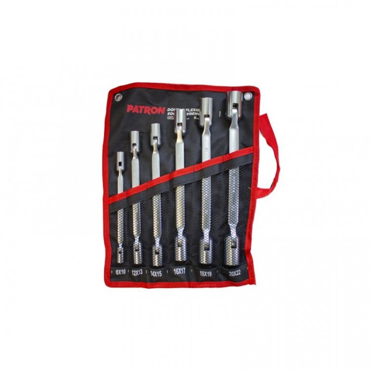 Набор ключей торцевых шарнирных 6 пр. (8x10,12x13,14x15,16x17,18x19,20x22мм), на полотне Набор ключей торцевых шарнирных 6 пр. (8x10,12x13,14x15,16x17,18x19,20x22мм), на полотне