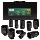 Набор головок ударных 10пр., 3/4"(17,19,22,24,27,30,32,36,41,46) в метал. кейсе Набор головок ударных 10пр., 3/4"(17,19,22,24,27,30,32,36,41,46) в метал. кейсе