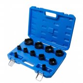 Набор головок специальных для шлицевых гаек, 11пр.(Ø:22,26,30,33,37,44,50,56,63,69,75мм), в кейсе Набор головок специальных для шлицевых гаек, 11пр.(Ø:22,26,30,33,37,44,50,56,63,69,75мм), в кейсе