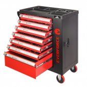 Тележка инструментальная 7-и полочная(красная) с набором инструментов 273пр и доп.-ой боковой секцией 970х880х460мм Тележка инструментальная 7-и полочная(красная) с набором инструментов 273пр и доп.-ой боковой секцией 970х880х460мм