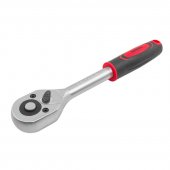 Трещотка реверсивная с резиновой ручкой 3/8''(L-205мм, 45зуб) Трещотка реверсивная с резиновой ручкой 3/8''(L-205мм, 45зуб)