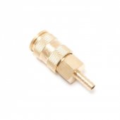 Быстроразъем пневматический с клапаном-"елочка" 12мм (латунь) Быстроразъем пневматический с клапаном-"елочка" 12мм (латунь)