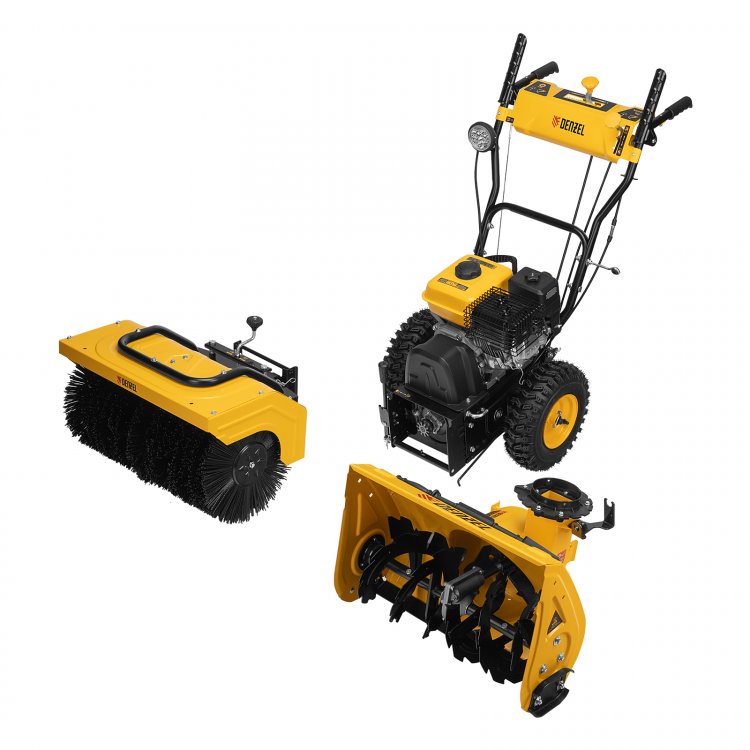 Гибридная снегоуборочная машина с функц. подметания SWB-600, 212 сс, руч. старт, 2 насадки// Denzel Гибридная снегоуборочная машина с функц. подметания SWB-600, 212 сс, руч. старт, 2 насадки// Denzel