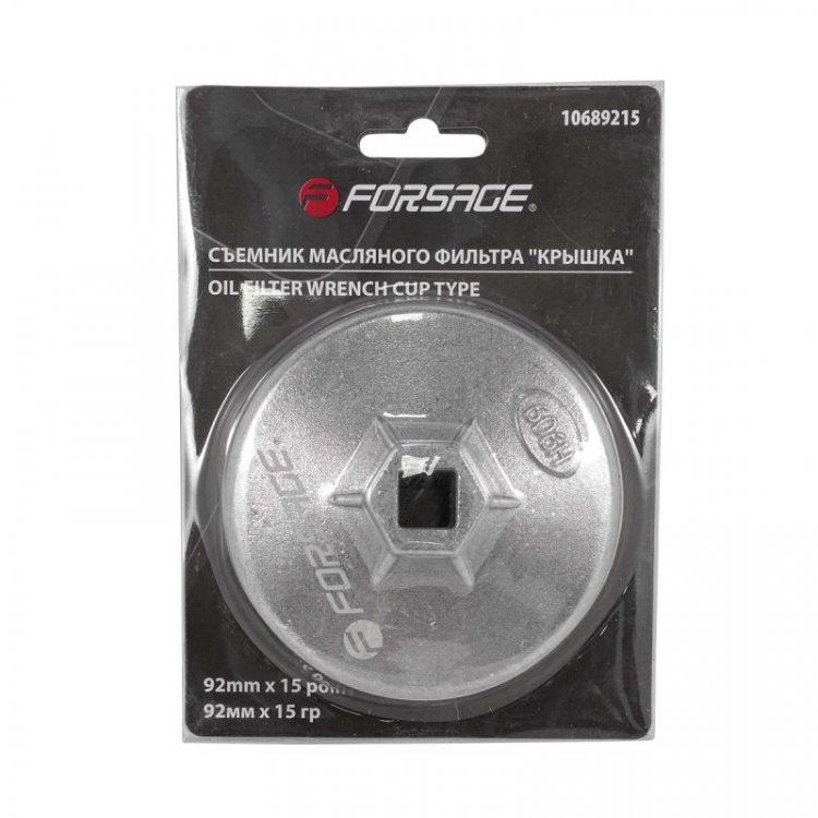 Съемник масляного фильтра "крышка" 92мм х 15гр
