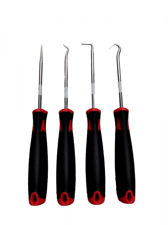 Набор крючков для демонтажа уплотнительных колец и сальников, 4 предмета, HZ 25.1.178S, /horex/