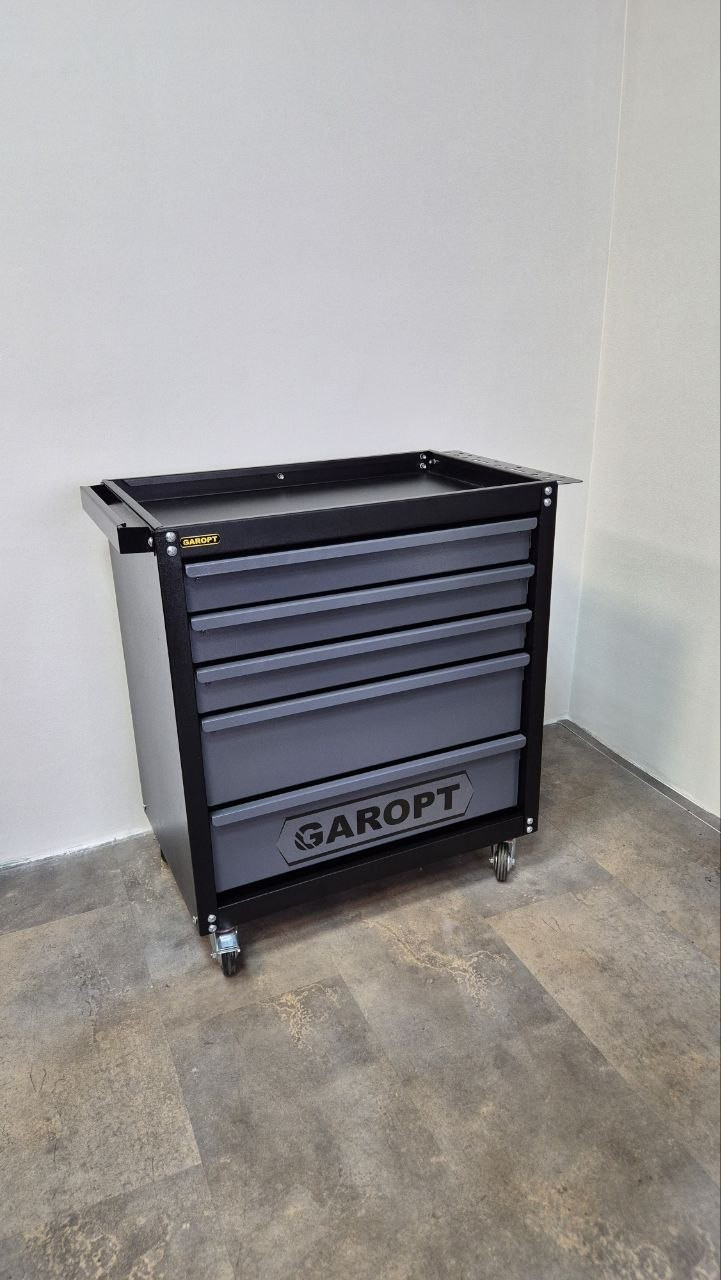 Тележка инструментальная GAROPT 5 ящиков СЕРАЯ, Серия "Econom" арт. GTE5.GREY