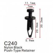 Клипса для крепления внутренней обшивки а/м GM пластиковая (100шт/уп.)