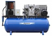 Компрессор поршневой с реф.осушителем 500.LB50Д REMEZA (Белоруссия): 690 л/мин., 10 бар, ресивер 500 л., 4 кВт, 380В, габариты без упак. 1930х615х1200 мм, 300 кг.