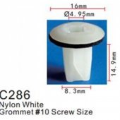 Клипса для крепления внутренней обшивки а/м универсальная пластиковая (100шт/уп.)