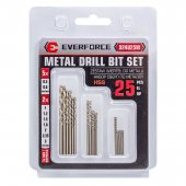 Сверла по металлу, набор 25пр.(0.5-5шт,0.6-5шт,1, 1.2, 1.5, 1.8, 2, 2.35, 3мм по 2шт)