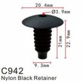 Клипса для крепления внутренней обшивки а/м БМВ пластиковая (100шт/уп.)