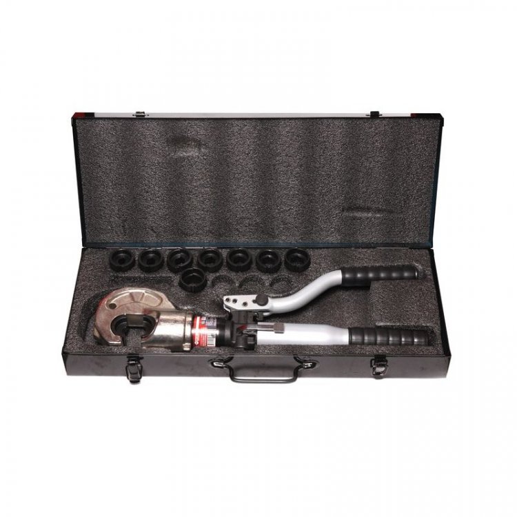 Инструмент гидравлический обжимной для кабелей 12т (ход штока-32мм, сечение 16-400мм2, адаптеры-16,25,35,50,70,95,120,150,185,240,300,400мм), в кейсе