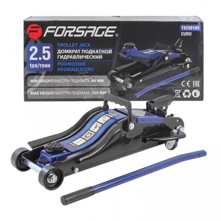 Домкрат подкатной гидравлический 2.5т низкопрофильный (h min 89мм, h max 359мм) с поворотной ручкой Домкрат подкатной гидравлический 2.5т низкопрофильный (h min 89мм, h max 359мм) с поворотной ручкой