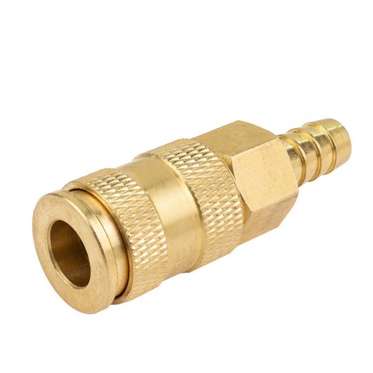 Быстроразъем пневматический с клапаном-"елочка" 10мм