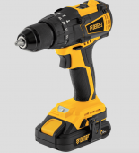Дрель-шуруповерт аккумуляторная ударная бесщет CIDB-IB-18-02, Li-Ion, 18 В, 2 акк.// Denzel