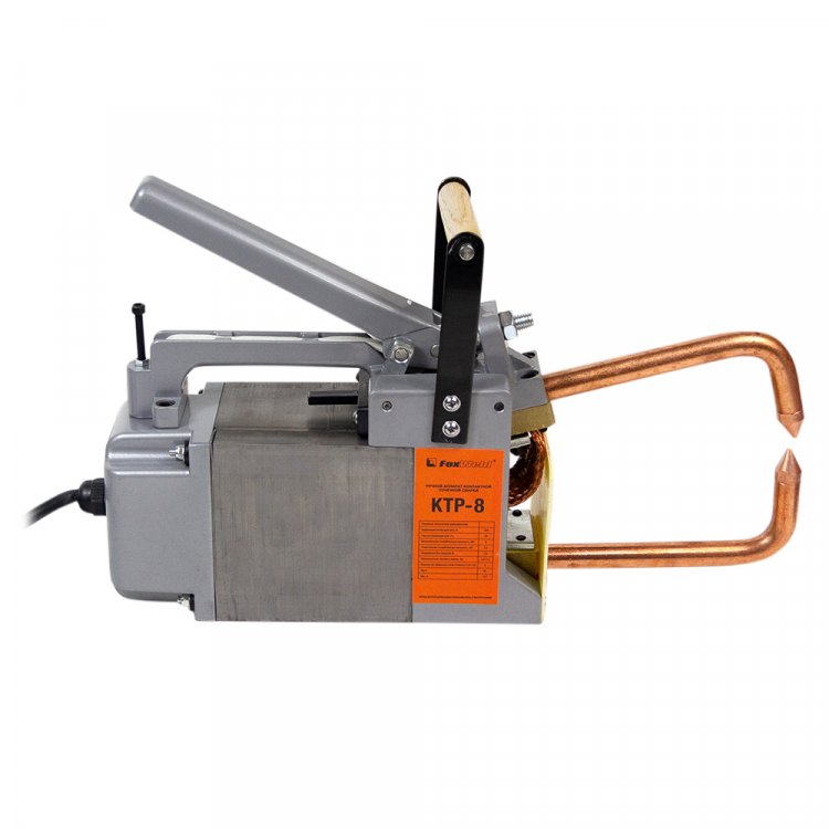 Клещи FoxWeld  контактной сварки КТР-8  - 230В / 8КВА / 1,5+1,5мм / вылет 210мм / ручные (арт. 3097) Клещи FoxWeld  контактной сварки КТР-8  - 230В / 8КВА / 1,5+1,5мм / вылет 210мм / ручные (арт. 3097)