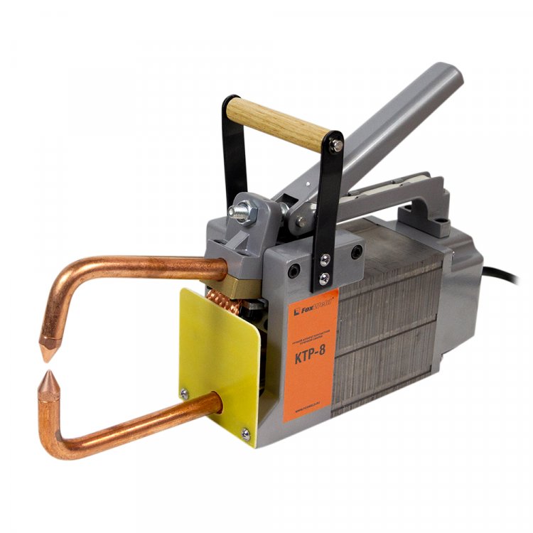 Клещи FoxWeld  контактной сварки КТР-8  - 230В / 8КВА / 1,5+1,5мм / вылет 210мм / ручные (арт. 3097) Клещи FoxWeld  контактной сварки КТР-8  - 230В / 8КВА / 1,5+1,5мм / вылет 210мм / ручные (арт. 3097)