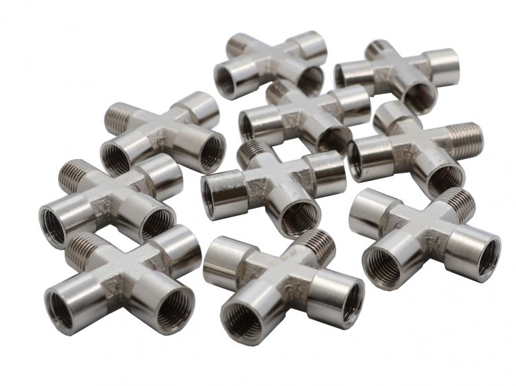 Переходник крест 3*F1/4 - M1/4, 10 шт