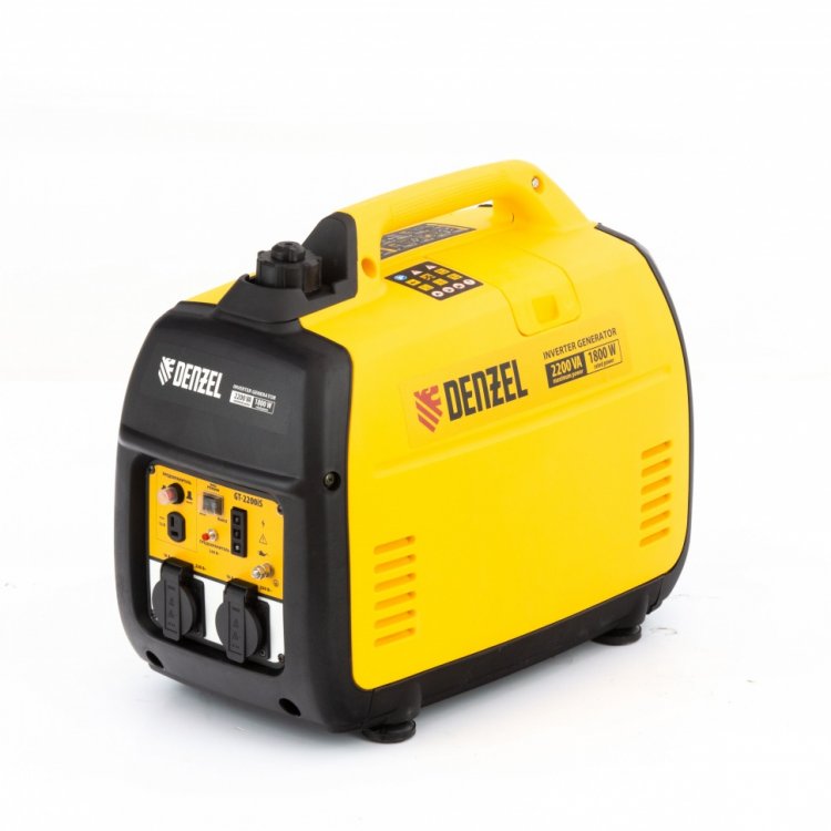 Генератор инверторный GT-2200iS, 2,2 кВт, 230 В, бак 4 л, закрытый корпус, ручной старт// Denzel Генератор инверторный GT-2200iS, 2,2 кВт, 230 В, бак 4 л, закрытый корпус, ручной старт// Denzel