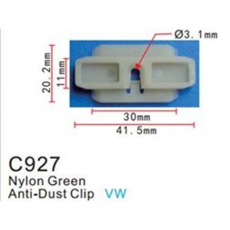 Клипса для крепления внутренней обшивки европейских а/м пластиковая (100шт/уп.)