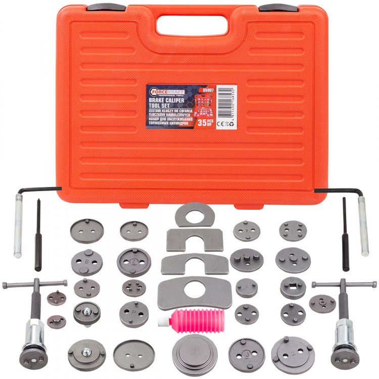 Набор инструментов для обслуживания тормозных цилиндров 35пр. Набор инструментов для обслуживания тормозных цилиндров 35пр.