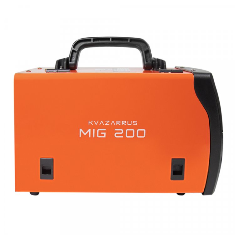 Сварочный полуавтомат KVAZARRUS MIG 200 - Диапазон сварочного тока, А: 30-200 (MIG) / 20-160(MMA), Режим ручной дуговой сварки (MMA): есть, Класс изоляции / защиты: H / IP21S, Панельные розетки: 10-25мм2 (арт. 6611)