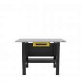 Верстак бестумбовый с ящиком, желтый/ Стол для слесарных работ 1200*700 GAROPT, Gt1200STY1.yell