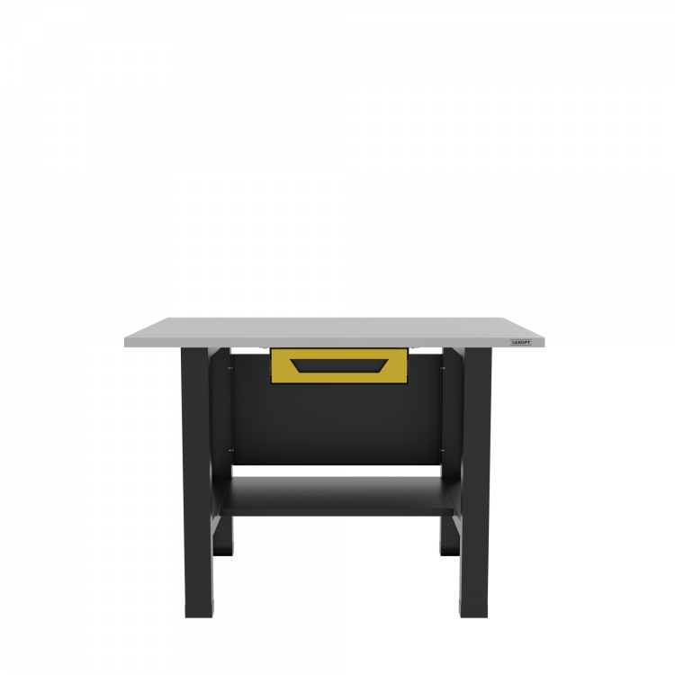 Верстак бестумбовый с ящиком, желтый/ Стол для слесарных работ 1200*700 GAROPT, Gt1200STY1.yell