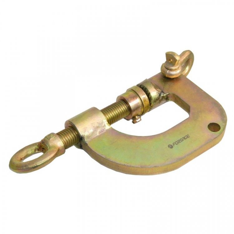 Захват для кузовных работ "струбцина" двухфункциональный (поперечное усилие 1т, продольное 3т)