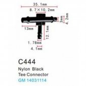 Клипса для крепления внутренней обшивки а/м GM пластиковая (100шт/уп.) Клипса для крепления внутренней обшивки а/м GM пластиковая (100шт/уп.)