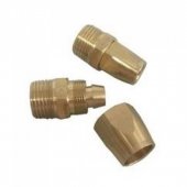 Соединитель резьбовой 1/4" с зажимом для шланга 8*12мм (наруж. резьба)