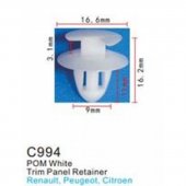 Клипса для крепления внутренней обшивки а/м Ниссан/ Пежо/ Рено пластиковая (100шт/уп.)