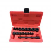 Комплект приспособлений для центровки сцепления, 17пр. в кейсе