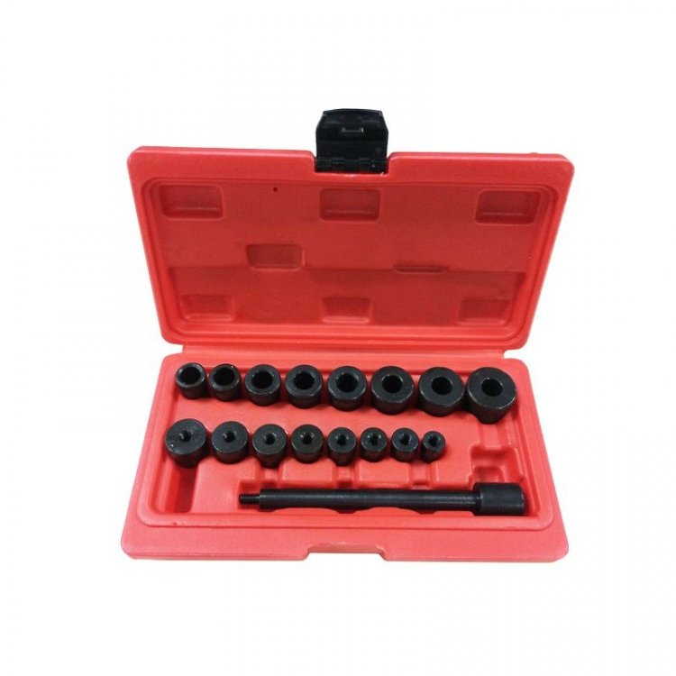 Комплект приспособлений для центровки сцепления, 17пр. в кейсе