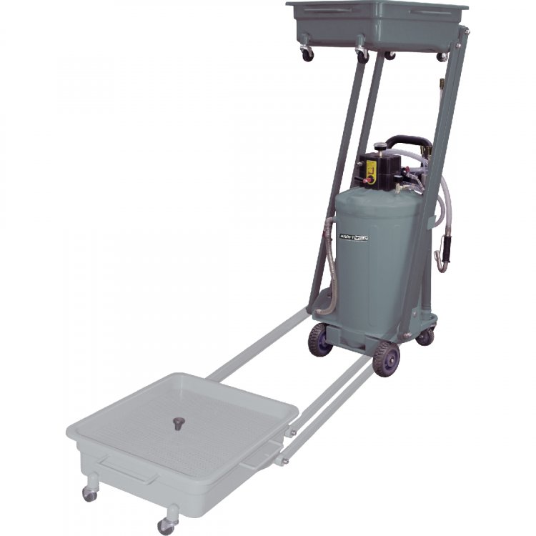 Установка для слива и откачки масла/антифриза с пантографной ванной, 140 л