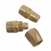 Соединитель резьбовой 1/2" с зажимом для шланга 8*12мм