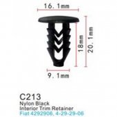 Клипса для крепления внутренней обшивки а/м Фиат пластиковая (100шт/уп.) Клипса для крепления внутренней обшивки а/м Фиат пластиковая (100шт/уп.)