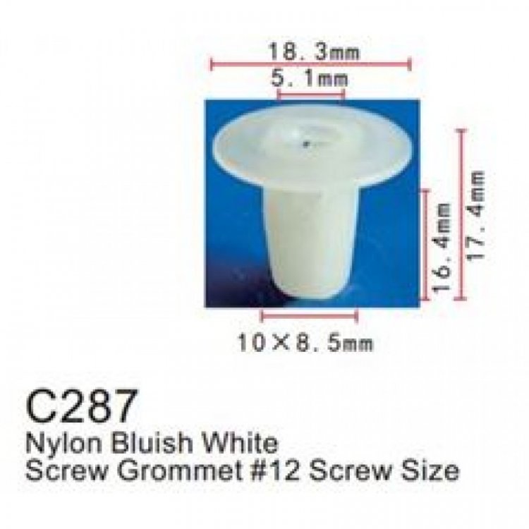 Клипса для крепления внутренней обшивки а/м Тойота пластиковая (100шт/уп.)