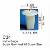 Клипса для крепления внутренней обшивки а/м Хонда пластиковая (100шт/уп.)