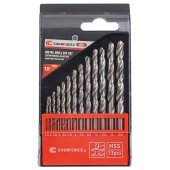 Набор сверл по металлу HSS, 13пр.(1.5/2/2.5/3/3.2/3.5/4/4.5/4.8/5/5.5/6/6.5мм), в пластиковом футляре
