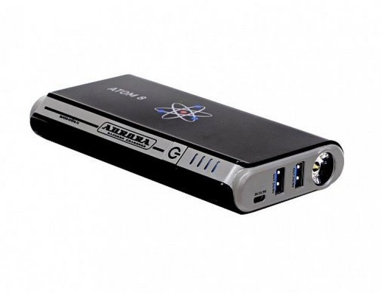 ATOM 08 пусковое устройство нового поколения 12В, 8000мАч, 29.6Вт*ч, 200/400А