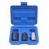 Набор головок для обслуживания тормозной системы автомобиля  1/2" 3пр.(14мм, 19мм - 5гр., М10 - 5гр.), в кейсе