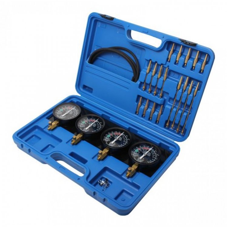 Набор манометров и адаптеров для синхронизации карбюратора 23пр., в кейсе